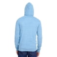 thumbnail image 2 of Threadfast Apparel Unisex Triblend Full-Zip Light Hoodie 2XL ROYAL TRIBLEND, 2 of 2