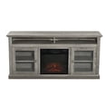 thumbnail image 2 of Kingway Furniture Mokhoya 60" Media Console  With 23" Fireplace In Gray Wash, 2 of 5