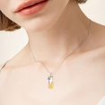 thumbnail image 2 of TANGPOET Sunflower Necklace for Women 925 Sterling Silver Butterfly Sunflower Necklace 18K Gold Plated Hypoallergenic Crystal Jewelry Gift for Wife, 2 of 5