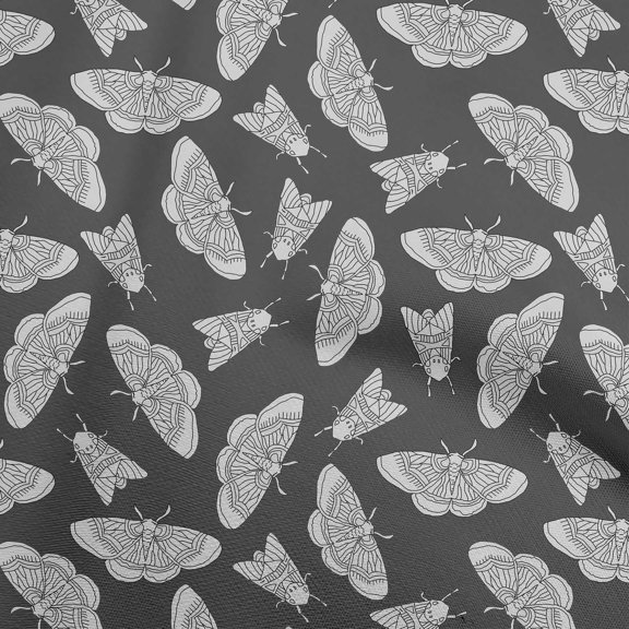 oneOone Cotton Flex Dark Grey Fabric Diy Clothing Quilting Fabric Print Fabric By Yard 40 Inch Wide-VP