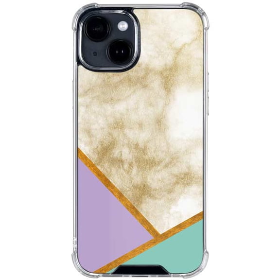 Skinit Angled Marble iPhone 14 Clear Case