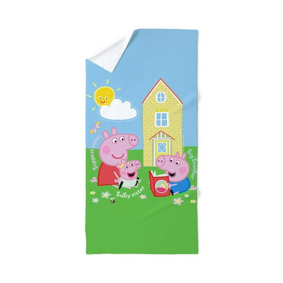 CafePress - Peppa Pig: Siblings - Large Beach Towel, Soft 30"x60" Towel with Unique Design