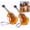 2PC, variant on Funny Violin-Shaped Beer Bottle, Unique Guitar-like Design Sparkles Conversation, 100oz Large Capacity, Adjustable Strap & Straw for Easy Sipping While Dancing, Food-Grade Durable (1PC)