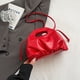 thumbnail image 5 of Bolso Cuero PU Con Forma Nube Bolso Hombro Plisado para Mujer Bolso Mano Sólido (rojo), 5 of 9