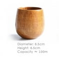 thumbnail image 2 of Nordic Wooden Belly Cup Wine Glasses Home Office Water Tea Drinking Cups, 2 of 4
