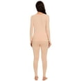 thumbnail image 3 of Womens Thermal Base Layer Set Long Sleeve Shirt & Leggings for Fall/Winter – Lounge Pajamas Set for Women, 3 of 6