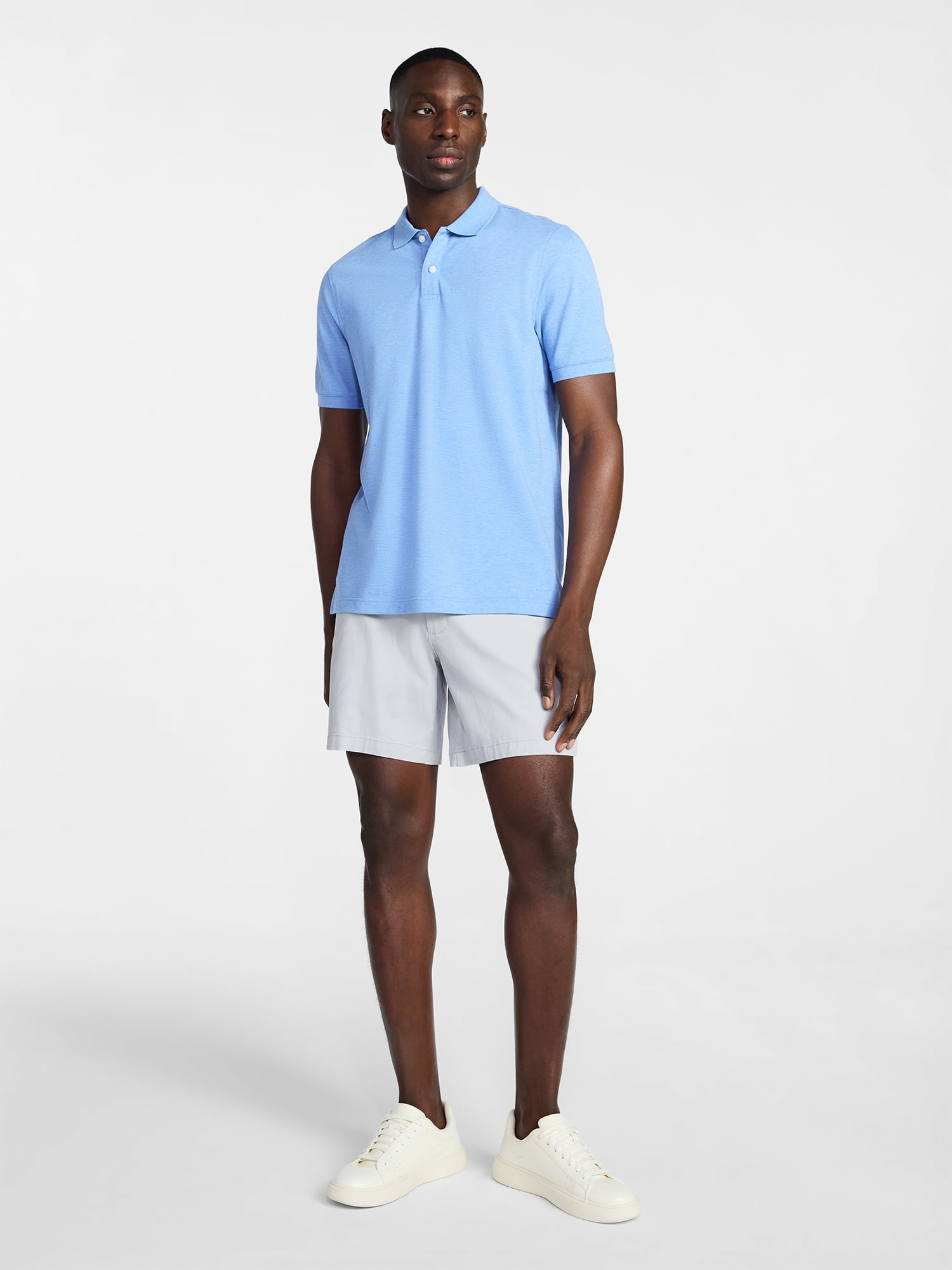 George Men's & Big Men's Classic Fit Pique Polo with Short Sleeves, Sizes XS-5XL, LT-3XLT