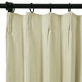 thumbnail image 2 of TWOPAGES Soft Linen Light Filtering Curtain Pinch Pleat Drape for Living Room, 1 Panel, 52"x84", Mist Gray, 2 of 6