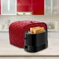 thumbnail image 3 of 4-Slice Toaster Cover Bread Toaster Appliance Dust-proof Cover, Fits Most Standard 4 Slice Toasters, Machine Washable, Dark Brown, 3 of 8