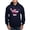 Navy, variant on - Hawaii Flag Hang Loose Hoodie - Pullover Hoodie, Classic, Comfortable Hooded Sweatshirt