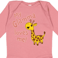 thumbnail image 4 of Inktastic My Glamma Loves me- cute giraffe Boys or Girls Long Sleeve Baby Bodysuit, 4 of 5