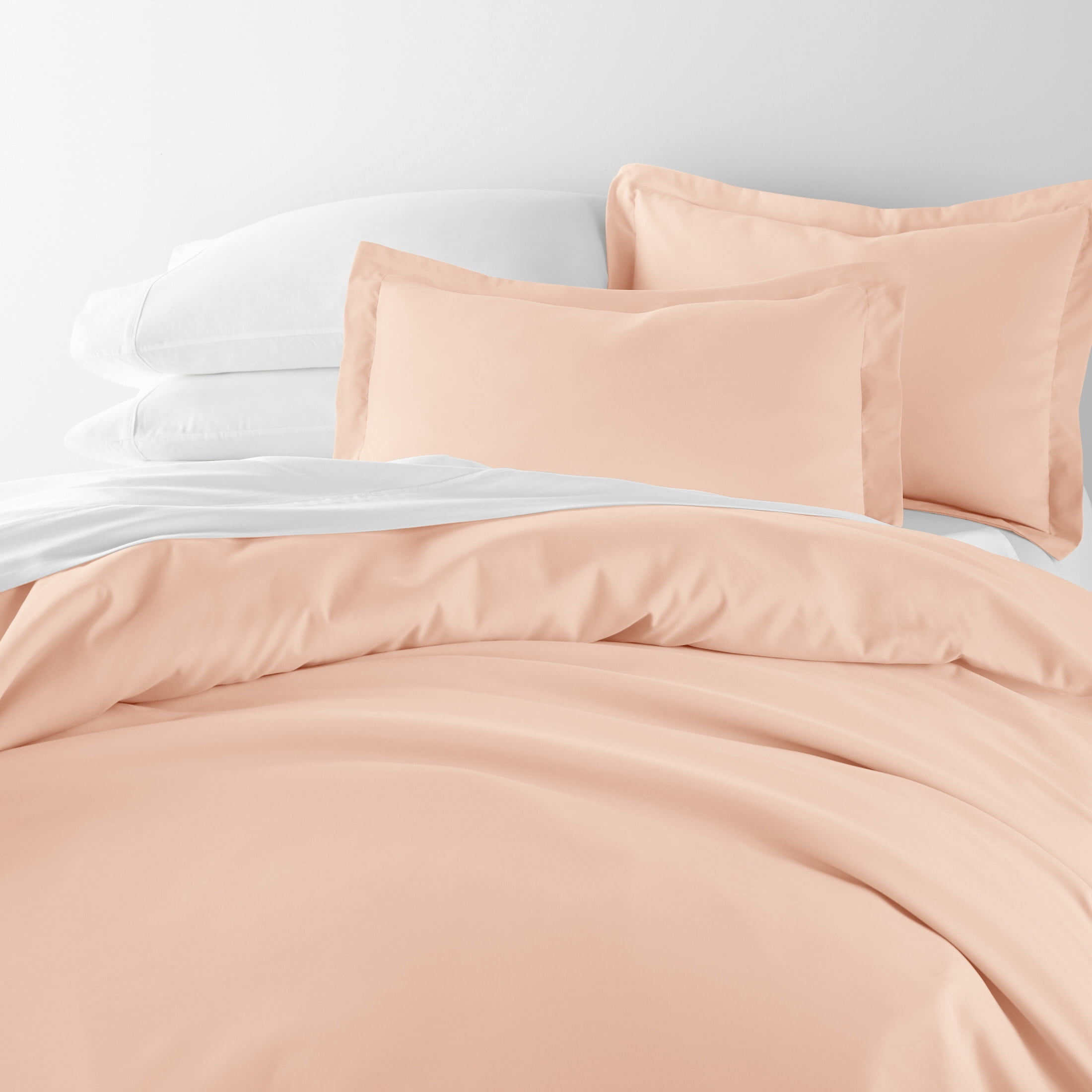Noble Linens 2-Piece Blush Duvet Cover Set, Twin/Twin XL