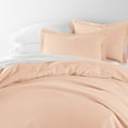 thumbnail image 3 of Noble Linens 3-Piece Blush Duvet Cover Set, King/ Cal King, 3 of 9