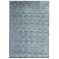 thumbnail image 3 of EORC BLUE / SILVER Hand Knotted Wool Contemporary Agra Rug, 8' x 10, 3 of 6