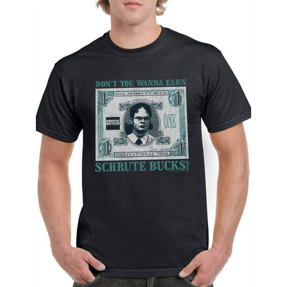 Wanna Earn Schrute Bucks? T-Shirt Men The Office, Male 3X-Large