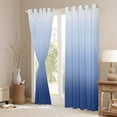 thumbnail image 4 of Feelyou Modern Blue Gradient Black Out Curtains for Adult, Chic Art Abstract Curtains Pack of 2 (42x63 Each), Simple Fashion Theme Bedroom Curtains, Curtains and Drapes Decor, 4 of 7
