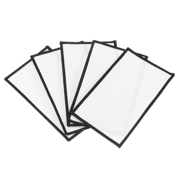 Uxcell Sublimation Blank Patches Fabric Rectangular Iron-on Repair Blank Patches for Hat Caps Clothes Shoes Bags Backpacks DIY Crafts, 30 Pcs, White, 2.4x4"