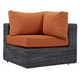 thumbnail image 2 of Modway Summon Fauteuil Sectionnel d'Extérieur en Osier pour Patio, 2 of 5