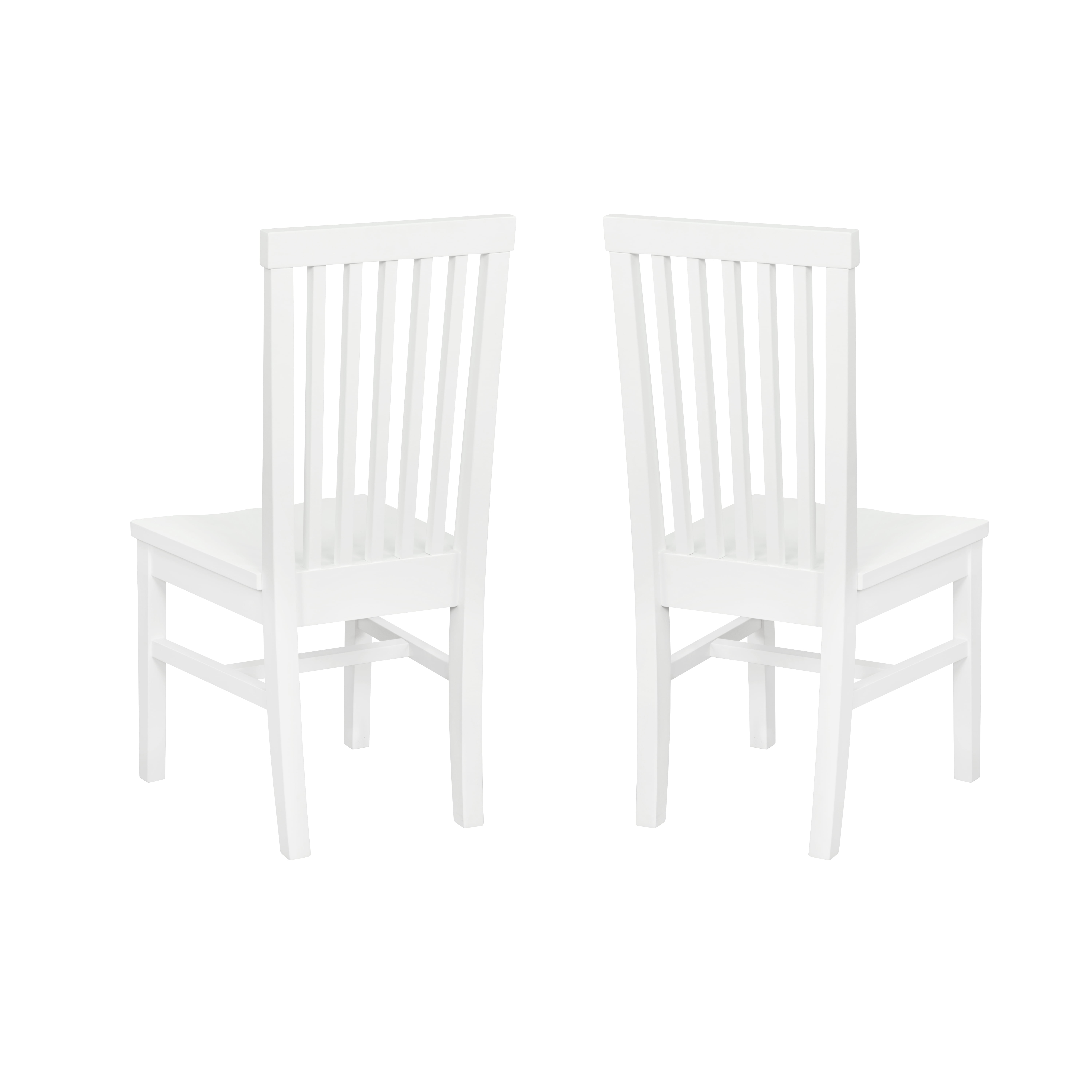 Linon Percival Indoor Wood Dining Side Chair, Set of 2, White