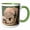 Green/White, variant on 3drose, South Africa, Addo Elephant Np, Baby Elephant-af42 Pso0143 - Paul Souders, 11oz Two-tone Yellow Mug