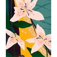 thumbnail image 2 of Warren, Annie 26x32 White Modern Wood Framed Museum Art Print Titled - Lily Collage I, 2 of 4