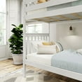 thumbnail image 2 of Plank+Beam Solid Wood Twin over Twin Bunk Bed with Ladder for Adults, No Box Spring Needed, 2 of 9