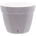 thumbnail image 2 of DecoPots - 3 Pack - 12.6 Inch - Self Watering Planter - Modern Flower Pot with Water Level Indicator for All House Plants, Flowers, Herbs - Height 9.8 inches Diameter 12.6", Gray - White, 2 of 9