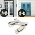thumbnail image 4 of Lttoisl Steel Door Latch Hasp & Staple Lock with Screws, Heavy Duty Bent Gate Latch for Sliding Shed, Cabinet & Home Security, Rust-Resistant Safety Catch, 4 of 8