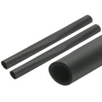 Uxcell 2Pcs Foam Tubing for Handle Grip Support, Pipe Insulation, 3/4 inch(19mm) ID 25mm OD 0.25m(0.8ft) Length Black