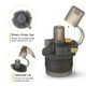 thumbnail image 3 of Juego de 2 bolsas de almacenamiento de silicona para leche materna, bolsas de alimentos reutilizables para puré, comida para bebés, almacenamiento de alimentos para bebés, refrigerador, color gris ER, 3 of 5