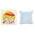 thumbnail image 1 of Kit Funda Almohada Estampada Con Punto Cruz Chinchilla Seta Algodón 14 Quilates 33x33cm, 1 of 5