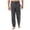 F-Dark Gray, variant on Men's Wide Leg Pants Elastic Waist Breathable Soft Full Length Pants Lounging At Home