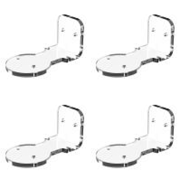 Soporte Acrílico para Montaje en Pared Estante Adhesivo Eufy Security Indoor Cam S350
