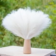 thumbnail image 5 of 30Pcs Grass Decor 17.7inch Short Fluffy Artificial Grass Pompas Floral Artificial for Valentine's day Decoration,Wedding Centerpieces (White), 5 of 8