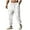 White, variant on Wyobmus Mens Cargo Linen Pants Comfy Loose Fit Elastic Waist Lightweight Drawstring Solid Casual Athletic Pants With Pockets S-3X Black