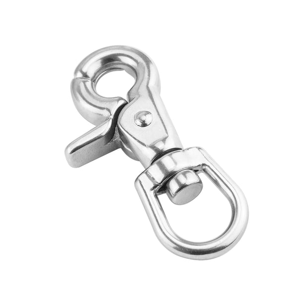 Cierre giratorio de acero inoxidable Portátil Reutilizable ROPORTE ROPORTE Llavero Rotatable Collar de cadena a presión Joyas Hebilla de búsqueda Inevent HA010950-00