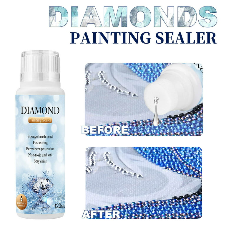 Voiakiu Diamond Art Sealer Clear Finish - Quick Drying Puzzle Glue that  Preserves Shine, Diamond Art Accessories and Tools, Design, Colour Sealing,  Brightener, Transparent : : Home & Kitchen