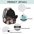 thumbnail image 4 of "Wildflower Print Backpack for Women & Teens - Sunflower Themed, Water-Resistant, Laptop Sleeve, Ideal for School, College, Work, Travel - Floral Fashion", 4 of 6