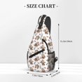 thumbnail image 2 of Adorable Sloth With Feather Sling Bag Crossbody Chest Backpack For Women Men Casual Adjustable Shoulder Daypack For Hiking Travel, 2 of 6