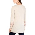 thumbnail image 2 of Style & Co. Womens Embroidered Pullover Blouse, Beige, Medium, 2 of 2