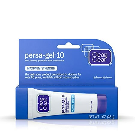 Clean & Clear Persa-Gel 10, Maximum Strength, 1 (Best Drugstore Powder For Oily Acne Prone Skin)