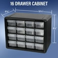 AkroMils 16 Drawer Plastic Storage Organizer with Drawers for Hardware