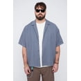 thumbnail image 2 of THICKEMS Men’s Textured Boxy Fit Resort Collar Shirt, 2 of 4