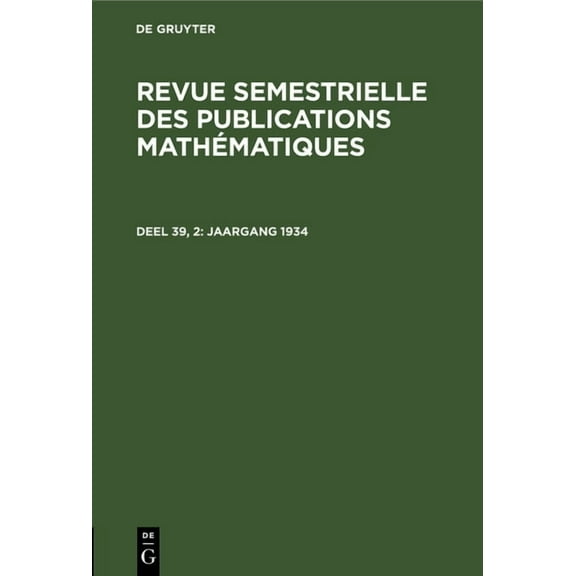 Jaargang 1934, (Hardcover)