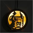 thumbnail image 4 of De Madera Bruja Calabaza Lámpara Colgante Adorno Para Decoraciones De Halloween Scienceny HA042878-04, 4 of 6