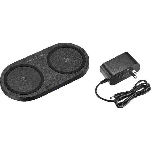Insignia Chargeur Sans Fil Double Appareil Qi - Adaptateur Inclus 2 X 10 Watts