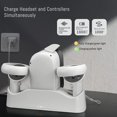 thumbnail image 2 of Station de Recharge pour Oculus Quest 2, Prise en Charge de la Recharge Magnétique à Double Manette et des Accessoires Vr pour Casque, 2 of 5