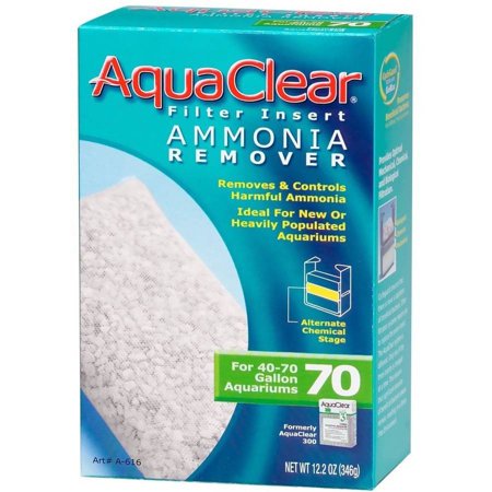 - AquaClear 70 Filter Insert Ammonia Remover, 12.2 oz