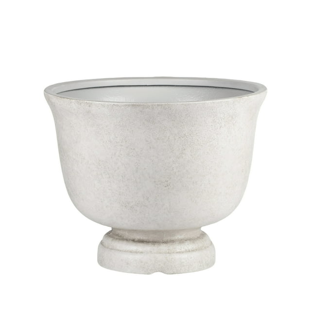 Mainstays 20 inch Urn Planter with Drainage - Gypsum Color