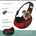 thumbnail image 6 of Katziela Voyager Red Pet Backpack Carrier for Dog, Cat and Puppy - Great for Hikers Pack 1, 6 of 6
